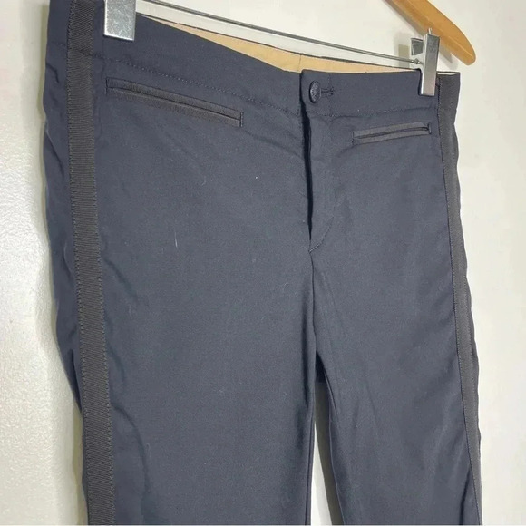 Rag & Bone Skinny Black Side Stripe Pants Size 2 - Picture 4 of 6